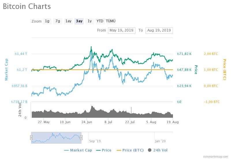 bitcoin charts 4 - Bitcoin'in Fiyatını Neler Etkiliyor? Politika Mı Korona Mı?