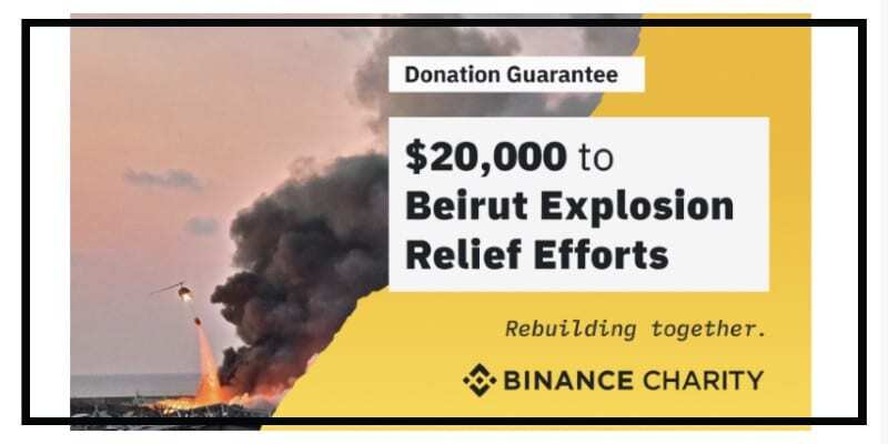 Binance Charity Beyrut’a Yardım Eli Uzatıyor!