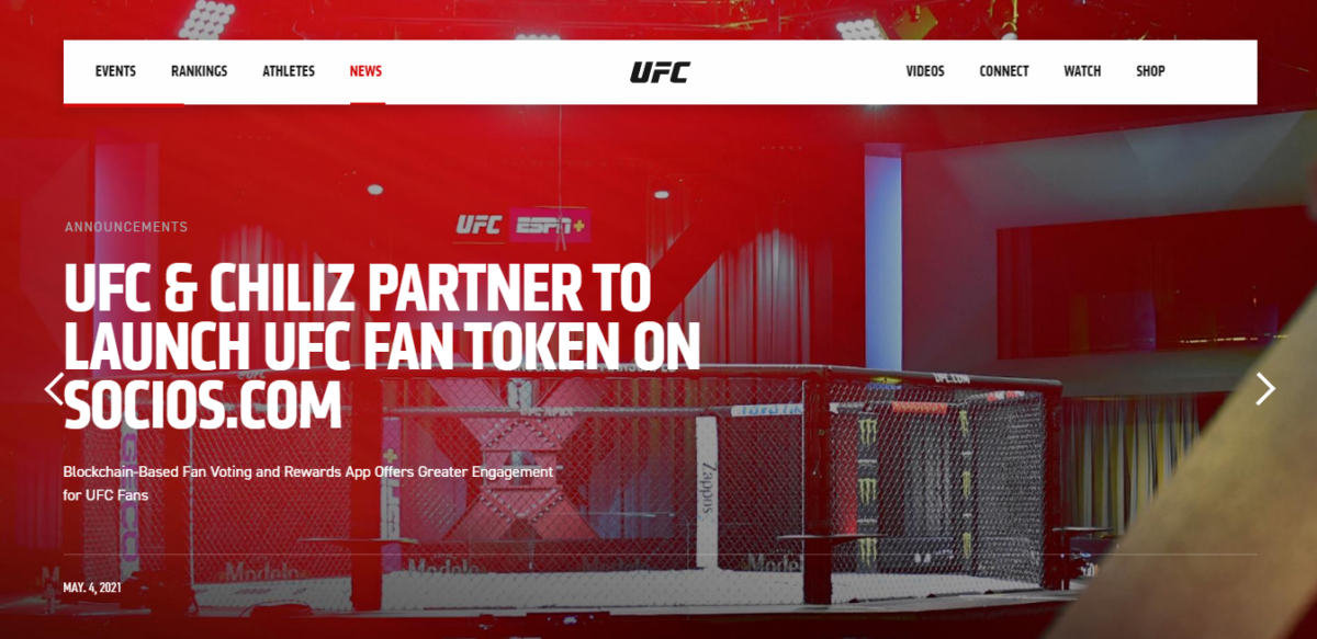 ufc 1 1200x583 - UFC MMA Fan Token Çıkartıyor!
