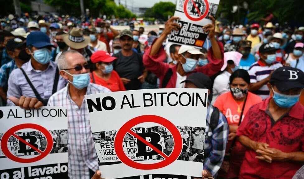El Salvador Protesto Bitcoin - Bitcoin Yasası, El Salvador'da Protesto Ediliyor!