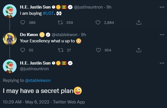 justinsun tweet - TRON Kurucusu Justin Sun, Bu Altcoin Projesine Yatırım Yapıyor!