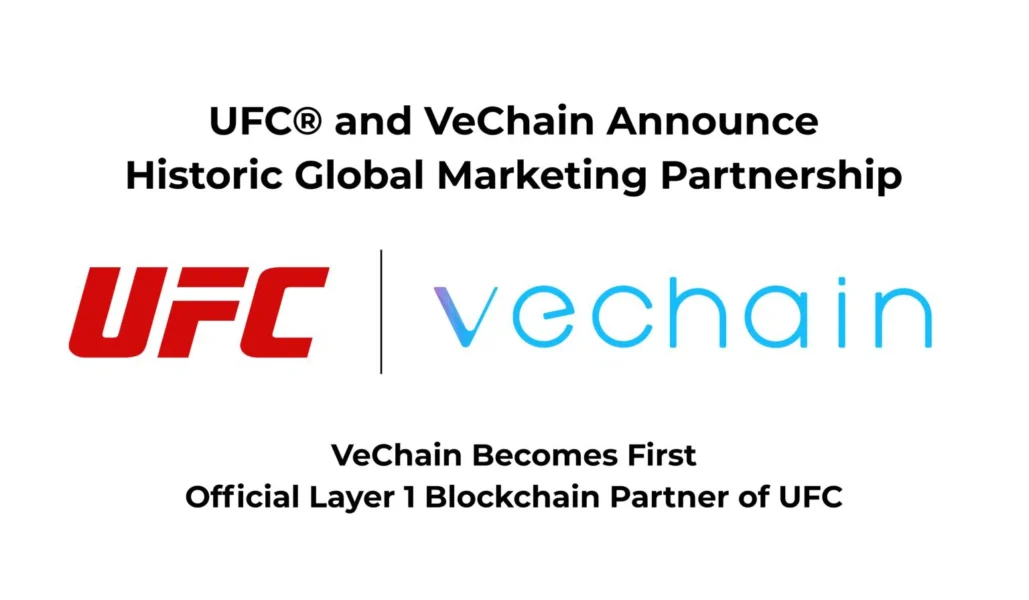 ufc vchain 1029x600 - Dünyanın En Büyük Karma Dövüş Sanatları Birliği UFC, VeChain İle Dev Anlaşmaya İmza Attı!