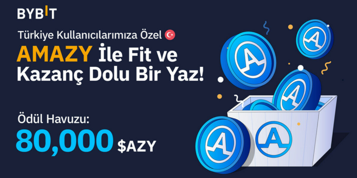bybit 1200x600 - ByBit, Türkiye Kullanıcılarına Özel 80.000 $AZY Fırsatı Sunuyor!